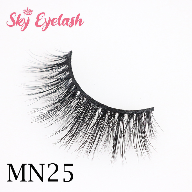 Wholesale natural mink lashes in package Hollywood lashes USA